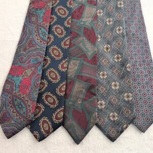 Vintage Silk Ties Eclectic Professor (ChristianDiorMonsieur, Halston, Manhattan)